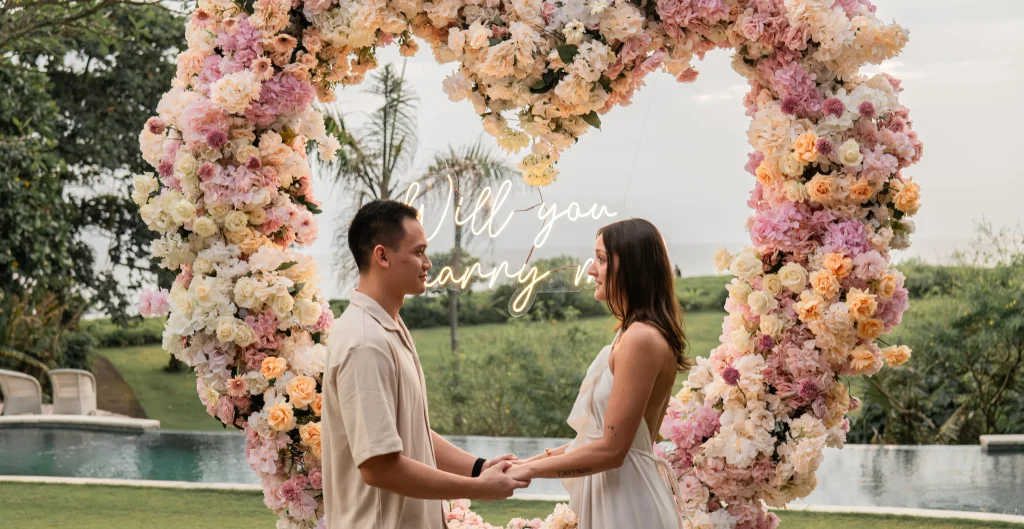 bali wedding proposal