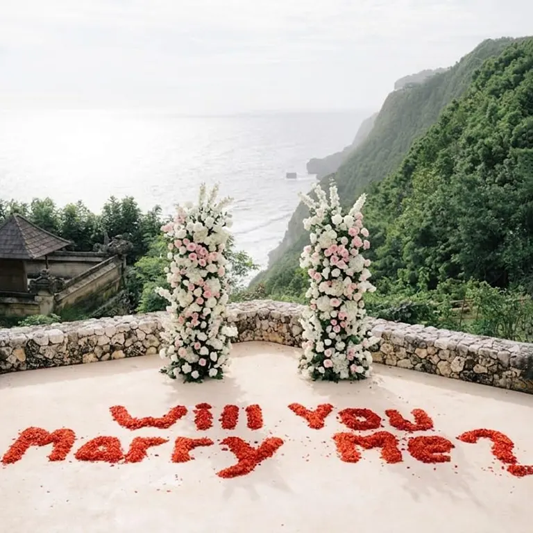 horizon wedding proposal