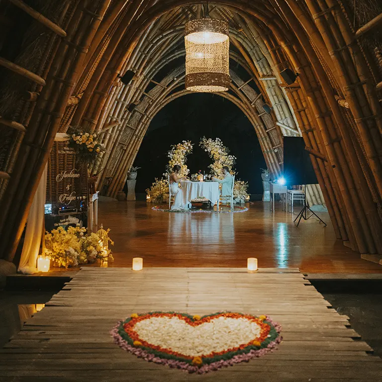 jungle wedding proposal