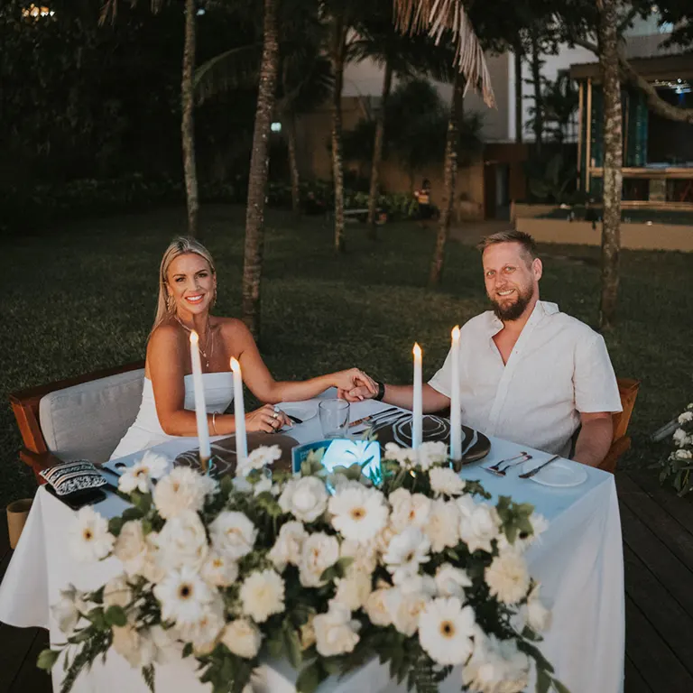 romance on the sand proposal