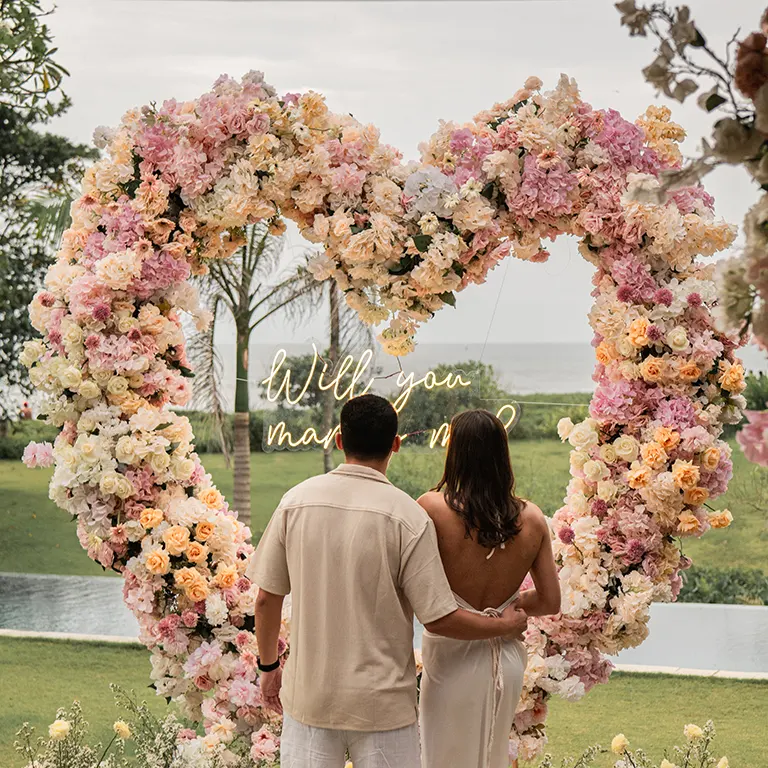 wedding proposal deco