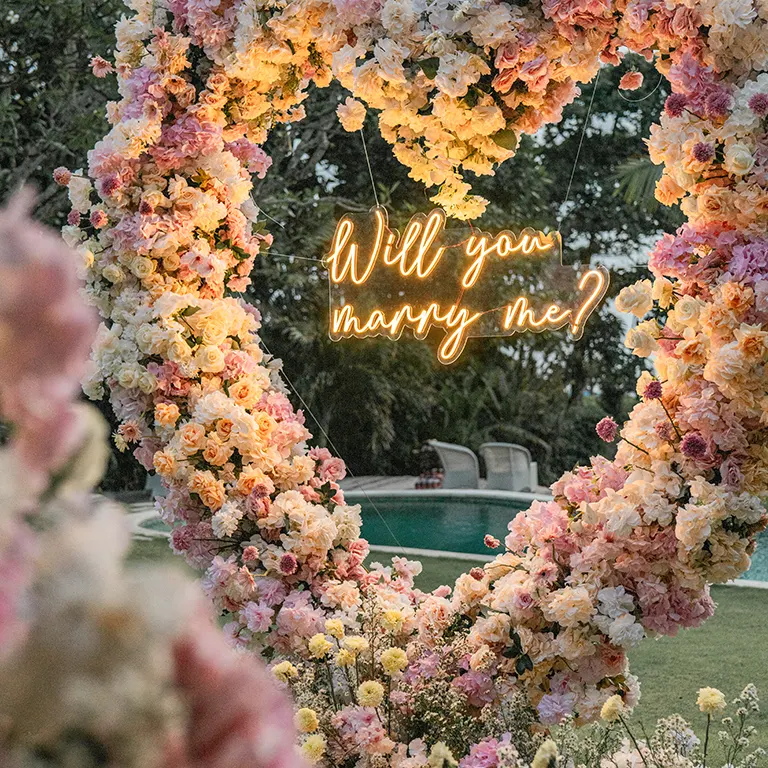 wedding proposal deco